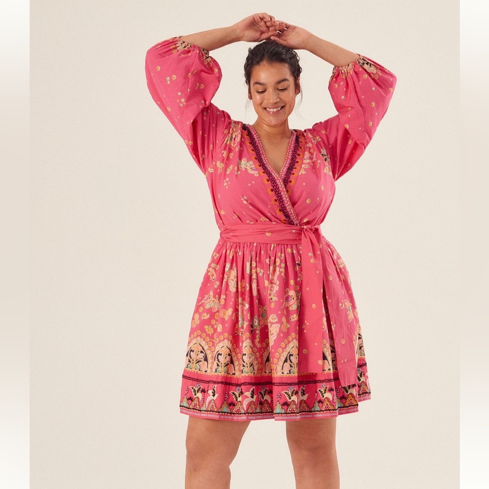 Raquel Embroidered Mini Dress Size 3X